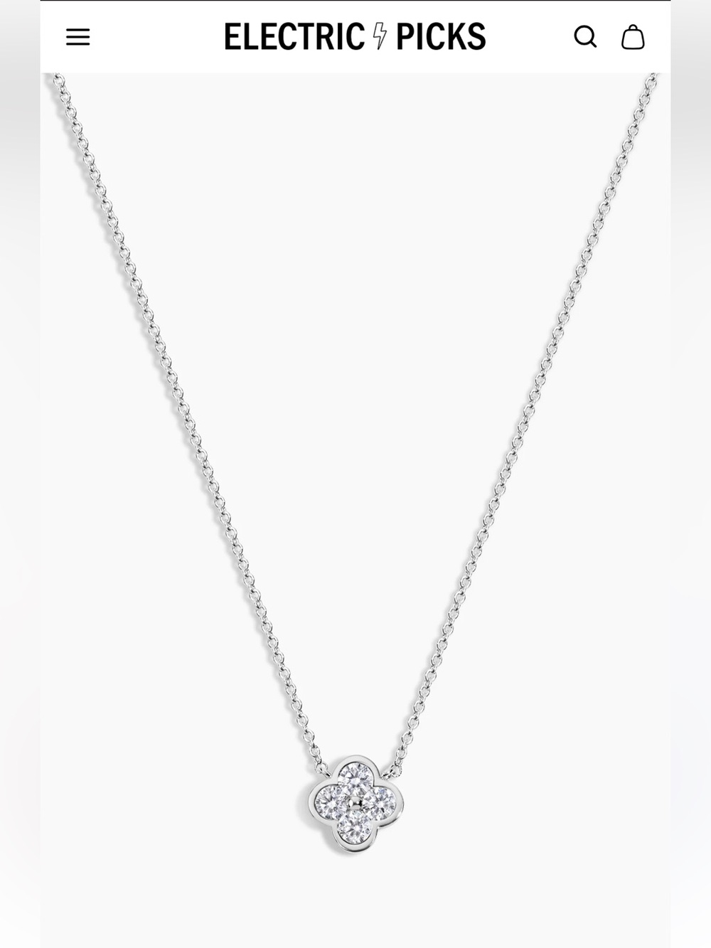 Electric ⚡️ Picks Silver Camilla Necklace